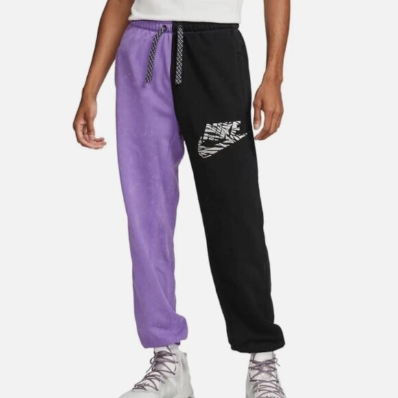 Nike Standard Issue Men's Premium Basketball Pants (Black/Action Grape) Size 2XL - Picture 1 of 3